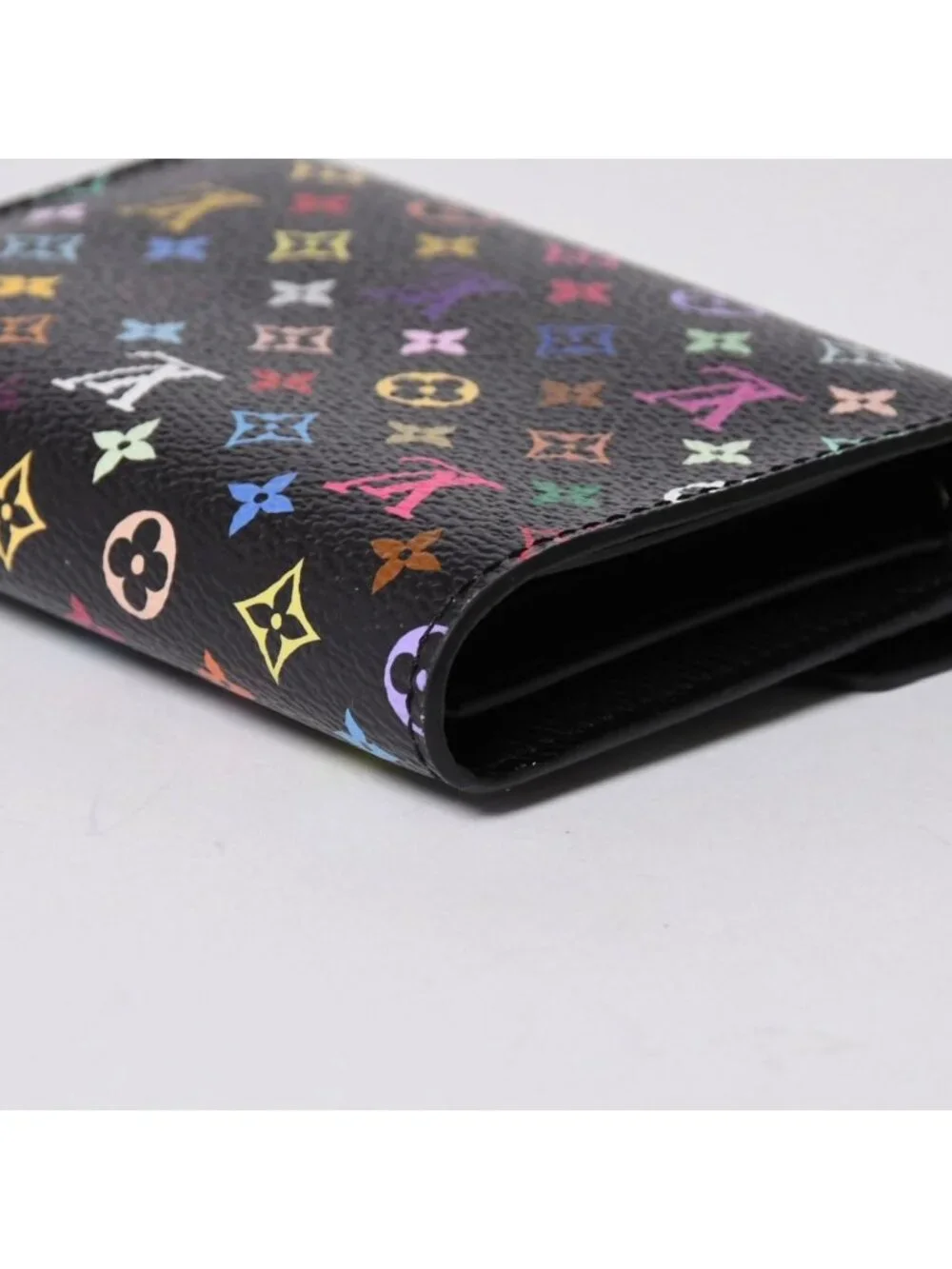 Louis Vuitton Takashi Murakami Monogram Multicolor Portefeuille Trifold Wallet